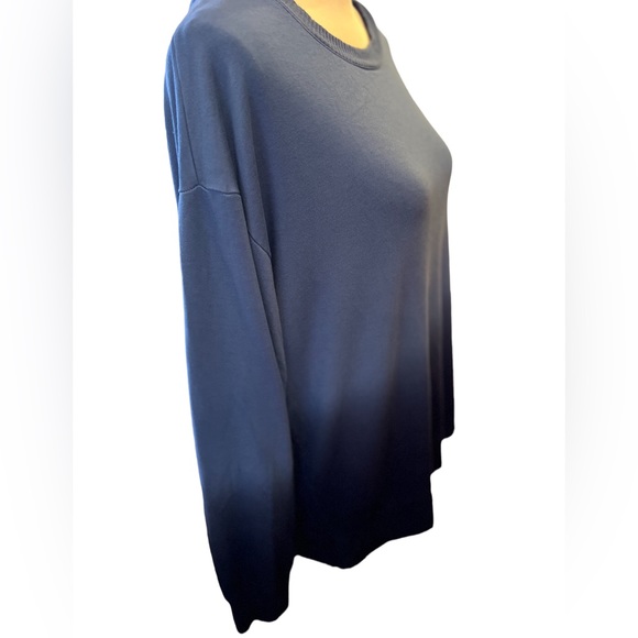 Splendid Women’s Super Soft Jersey Ombre Dip Dye Sweatshirt Pullover Top XL - Picture 5 of 9